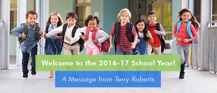 Welcome to the 2016-17 School Year | A message from Terry Roberts