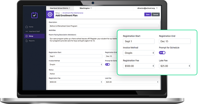 MSBactivities-billing-schedule-setup