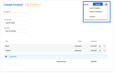 waffle invoice